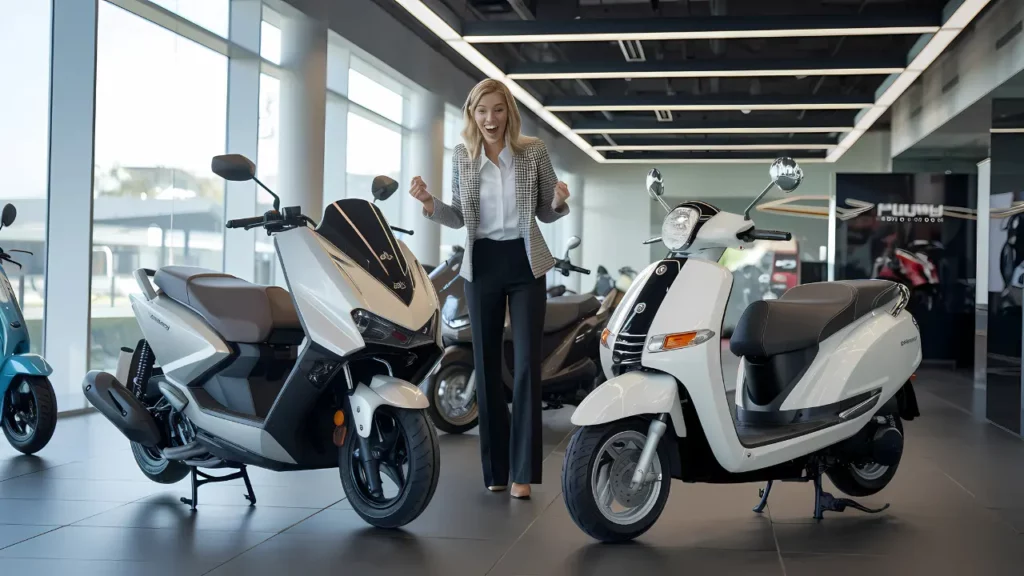 Yamaha Aerox 155 vs Suzuki Burgman EX